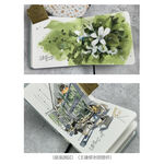 普思AP 【遵爵】全棉水彩手帳本120x120mm(中粗紋)麻布綠, , large