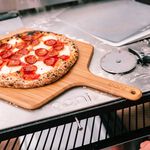 [OONI戶外窯烤爐]竹製披薩托盤14吋 Bamboo Pizza Peel Serving Board 握把托盤 上菜托盤 木質托盤 壽司/牛排/麵包/披薩木板, , large