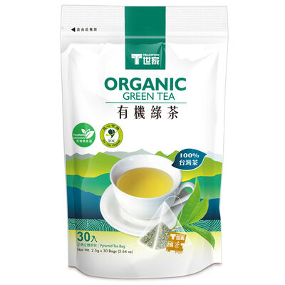 T世家有機綠茶三角立體茶包