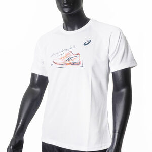 Asics 男 T恤 運動上衣 休閒短袖 排球短T 短袖上衣 亞版 [2053A258-100]