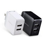 [RONEVER] 2.4A USB雙孔電源供應器 DE017 黑, , large
