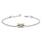 CHARRIOL 夏利豪 FOREVER WAVES CHARMS 鋼索手鍊 送禮推薦 06-104-1139-15, , large