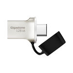 Gigastone 雙用金屬隨身碟 128G, , large