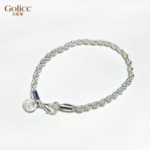 【Gulicc】古莉可 手鍊 歐美流行麻花紐繩手鍊4MM