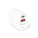聖岡科技 PD+QC20W雙孔急速充電器SU-20AC, , large