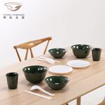 【哩皿食器】台灣製  CPET 潔晶麵碗｜春茶綠, , large