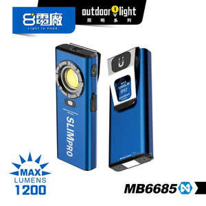 8PP MB6685 Mini pocket work light Dual lights 1200 lumens