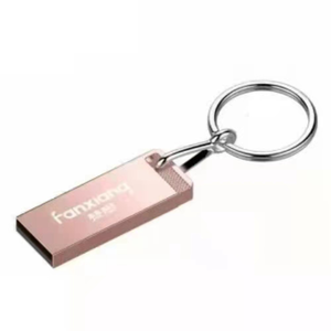 [FANXIANG梵想]USB2.0防水隨身碟全金屬機身贈送鑰匙圈-F206-32GB-3入玫瑰金色