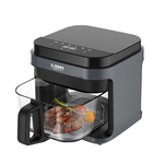 【SONGEN松井】日系3D熱旋5.5L晶鑽玻璃氣炸鍋/烘烤爐/氣炸烤箱(SG-421GAF(B)), , large