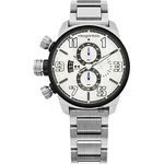 elegantsis Army 叢林戰鬥強悍三眼計時腕錶-銀/48mm ELJF48K-OB04MA, , large