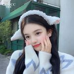 【Gulicc】古莉可 髮箍 可愛裝扮小羊耳朵 毛絨髮箍, , large