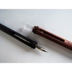 GeckoDesign 和諧之筆(黑檀) x 默契墨水瓶(圓) 手工製文具組, , large