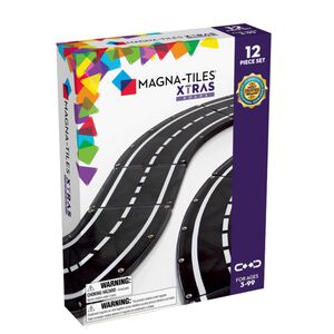 Magna-Tiles 磁力積木-魔幻磁力道路12件組