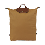 LONGCHAMP Le Pliage Original M 再生帆布中型折疊後背包/鹿皮色, , large