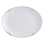 LEGLE - Ruyi Small Dish - Oval Plate with Silver Edge 21cm, , large