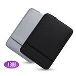 (13吋) LB18雲境棉語款iPad/Mac/平板/筆電 前置收納拉鍊袋 內膽保護包, , large