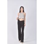 (S) hang ten丹寧牛仔質感羊毛羊毛黑色長褲二手衣, , large
