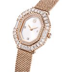 SWAROVSKI 施華洛世奇 Matrix 方形切割水晶八角米蘭帶手錶 女錶-玫瑰金/30x25mm(5732497), , large