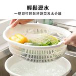 雙層瀝水籃 瀝水籃 洗菜籃 Sanada 日本製 水果籃 洗菜瀝水籃 D5550 D5524 雙層洗菜藍 Ho覓好物, , large