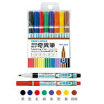 雄獅  600酒精細字奇異筆4色組/8組/12組12色組(612), , large