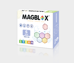 [好研所]MAGBLOX® 美學磁力片 六角形 - 粉彩 (6pcs)
