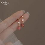 【Gulicc】古莉可 耳環 小巧招桃花草莓晶耳環, , large