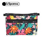 Lesportsac Cosmetic Clutch 雙層拉鍊化妝包/ 繽紛花園, , large