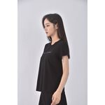 (M) agnes b字母黑色短袖上衣二手衣, , large