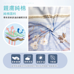 FITNESS 精梳棉單人床包枕套二件組-安東尼爾-藍, , large