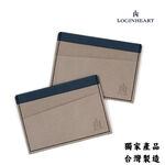 [LOGINHEART]免取卡正面感應卡夾 雲朵灰藍 可客製 悠遊卡/信用卡/各類卡片 直接感應不受其他卡片干擾, , large