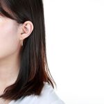 【Angel & Me】簡約 U形 s925 純銀 厚鍍24k純金 耳環 生日 情人節 禮物, , large
