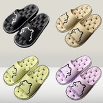 [e shoe store] Jiajia drainage slippers bathroom slippers purple 23.5CM, , large