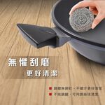 【美國MotherGoose鵝媽媽】晶鑽輕量 節能航太合金 物理不沾鍋/炒鍋33cm 單柄, , large