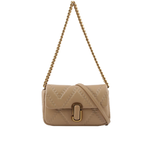 MARC JACOBS THE J MARC 縫線小羊皮翻蓋迷你二用包/駝色, , large