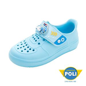 POLI電燈洞洞鞋-藍16cm
