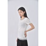 (M) roots棉質純棉白色短袖上衣二手衣, , large