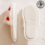 【SOLO Vintage】LCW Home Hearts Indoor Plush Slippers Made in Turkey 36-37, , large