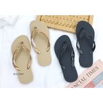 限時特價[巴拉娜巴西人字拖專賣店]中壢實體店面 Havaianas夾腳拖/人字拖  FLASH SWEET深灰色/沙金色沙灘 海灘 海 黃金 金飾, , large