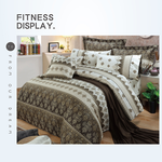 【多利寶寢具】FITNESS 精梳棉雙人加大七件式床罩組-塞納風情-咖, , large
