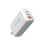 【amuok】65W GaN 氮化鎵快充充電器-白色(三孔充電器 快充頭 充電頭 旅充頭), , large