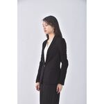 (S) ZARA質感西裝黑色外套二手衣, , large