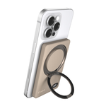 【Timo】Rotating Stand Magnetic Wireless Power Bank - 5000mAh -Brown, , large