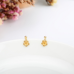 【Angel & Me】Plum flower 14KGF earrings Valentine Day Birthday gift, , large
