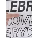 (XL) monday weekend質感字母白色上衣二手衣, , large