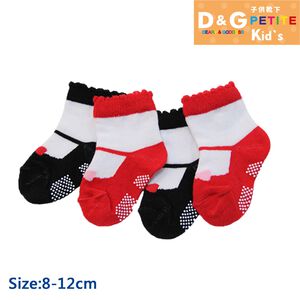 【D&G】蝴蝶結仿鞋造型寶寶襪-D375