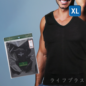 范倫提諾男V領背心內衣-黑色-1500-XL-3件,  范倫提諾男V領背心內衣-黑色-1500-XL-3件