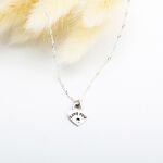 【Angel & Me】Heart lock Love you s925 sterling silver necklace birthday gift, , large
