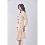 (S) sewing mama大衣杏色外套二手衣, , large