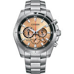 CITIZEN 星辰 Chronograph 紳男計時手錶-銅色面/44mm  AN8200-50X, , large