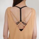 YOGA FLOW Chakra Flow(A) - 背後交叉圓領罩衫 - 赭石黃 Mineral Yellow, , large